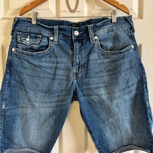 Men's True Religion Ricky Blue Denim Shorts